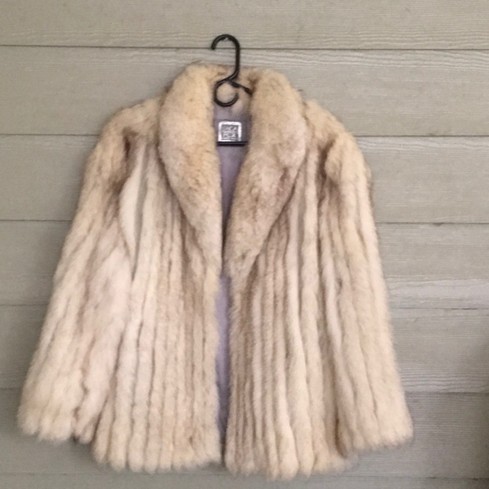 Authentic Vintage SAGA Fox Coat Sable Tipped Med
